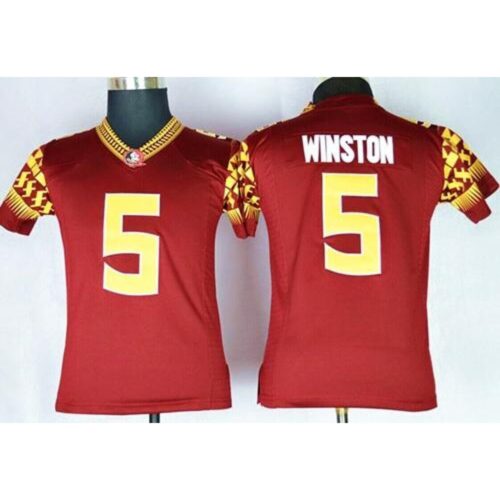 6861cf97d2263_1 Seminoles #5 Jameis Winston Red Limited Stitched Youth NCAA Jersey