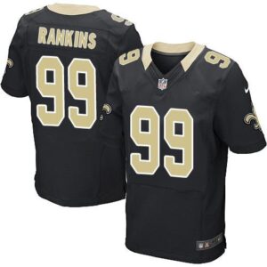 6861cf9bacf70_1 Saints #99 Sheldon Rankins Black Team Color Men's Stitched NFL Elite Jersey