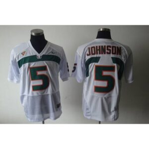 6861cfc85ec9b_1 Hurricanes #5 Andre Johnson White Stitched NCAA Jerseys