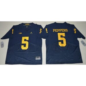 6861cfd4b553e_1 Wolverines #5 Jabrill Peppers Navy Blue Elite Stitched NCAA Jersey