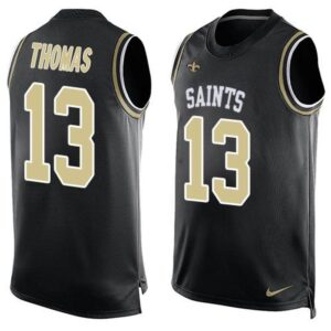 6861cfd80b8e4_1 Saints #13 Michael Thomas Black Team Color Men's Stitched NFL Limited Tank Top Jersey