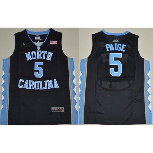 6861cff343a7c_1 North Carolina #5 Marcus Paige Black Basketball Stitched NCAA Jersey