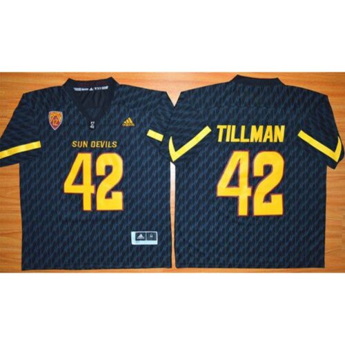 6861cff99d059_1 Sun Devils #42 Pat Tillman New Black Stitched NCAA Jersey