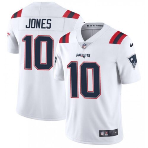 6861d0264a630_1 Men's New England Patriots #10 Mac Jones 2021 White Vapor Untouchable Limited Stitched NFL Jersey