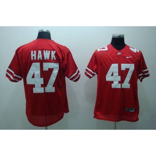 6861d031e7eb1_1 Buckeyes #47 A. J. Hawk Red Stitched NCAA Jersey