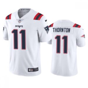 6861d035cf7d2_1 Men's New England Patriots #11 Tyquan Thornton White Vapor Untouchable Limited Stitched Jersey