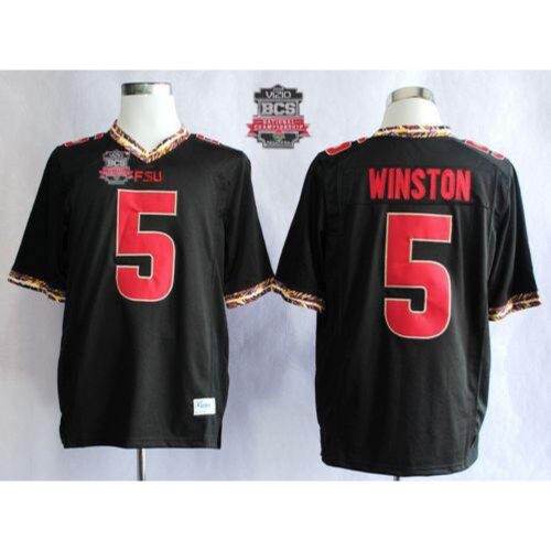 6861d03b5bd50_1 Seminoles #5 Jameis Winston Black 2014 BCS Bowl Patch Stitched NCAA Jersey