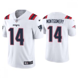 6861d0489437c_1 Men's New England Patriots #14 Ty Montgomery White Vapor Untouchable Limited Stitched Jersey
