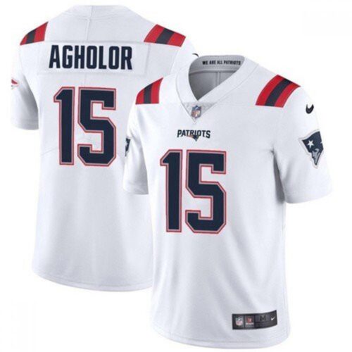 6861d051d78d6_1 Men's New England Patriots #15 Nelson Agholor 2021 White Vapor Untouchable Limited Stitched NFL Jersey
