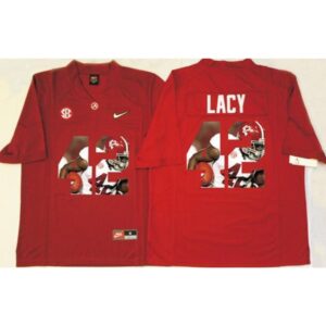 6861d06045cfc_1 Crimson Tide #42 Eddie Lacy Red Player Fashion Stitched NCAA Jersey