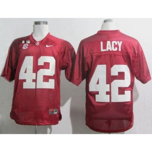 6861d063896ae_1 Crimson Tide #42 Eddie Lacy Red SEC & 2016 College Football Playoff National Championship Patch Stitched NCAA Jersey
