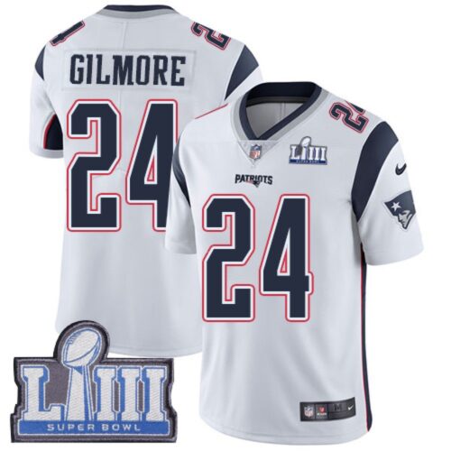 6861d06847510_1 Men's New England Patriots #24 Stephon Gilmore White Super Bowl LIII Vapor Untouchable Limited Stitched NFL Jersey