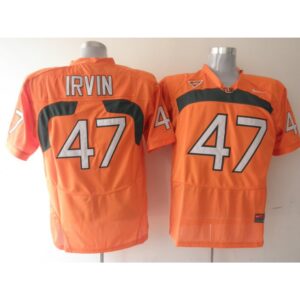 6861d07ed7d3d_1 Hurricanes #47 Michael Irvin Orange Stitched NCAA Jerseys