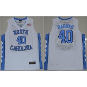 6861d08e28008_1 North Carolina #40 Harrison Barnes White Stitched NCAA Jersey