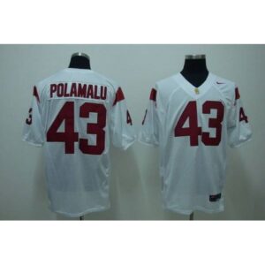 6861d0c014f40_1 Trojans #43 Troy Polamalu White Stitched NCAA Jersey