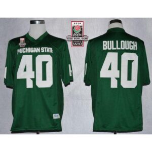 6861d0d571815_1 Spartans #40 Max Bullough Green 2014 Rose Bowl Patch Stitched NCAA Jersey