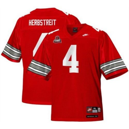 6861d111552a6_1 Buckeyes #4 Kirk Herbstreit Red Legends of the Scarlet & Gray Throwback Stitched NCAA Jersey