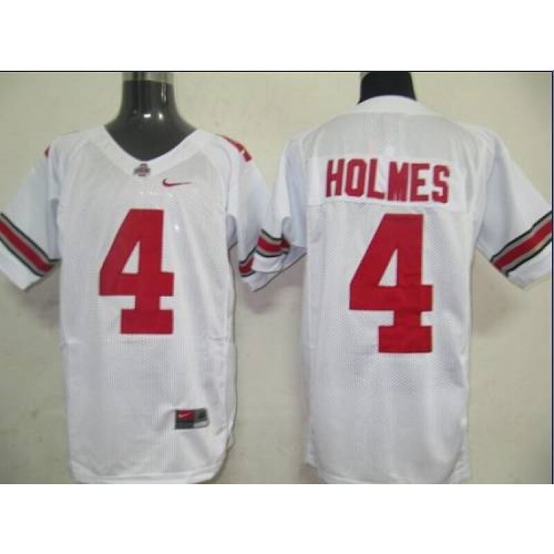 6861d11dc4fb8_1 Buckeyes #4 Santonio Holmes White Stitched NCAA Jersey