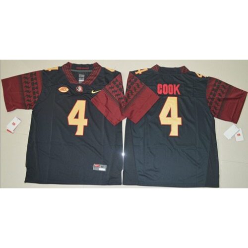 6861d139c1172_1 Seminoles #4 Dalvin Cook Black Stitched NCAA Jersey