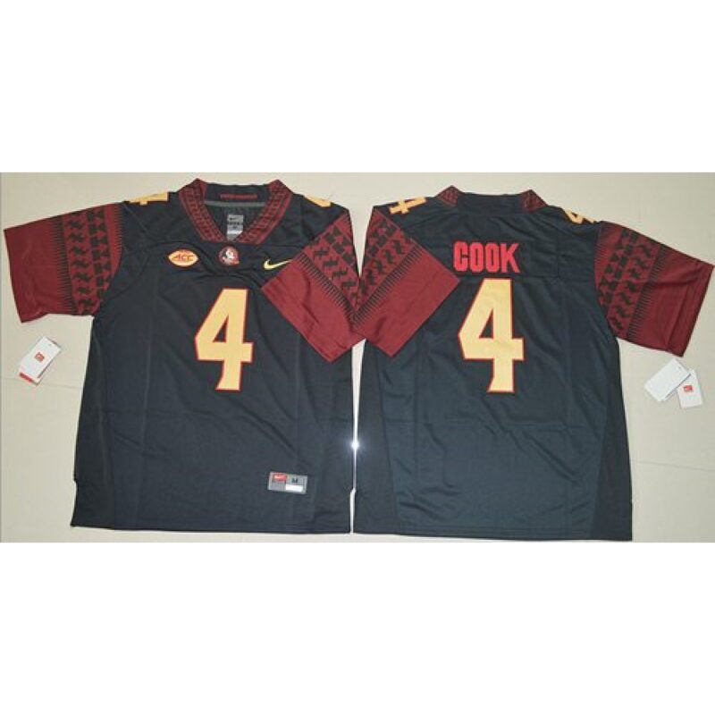 6861d139c1172_1 Seminoles #4 Dalvin Cook Black Stitched NCAA Jersey