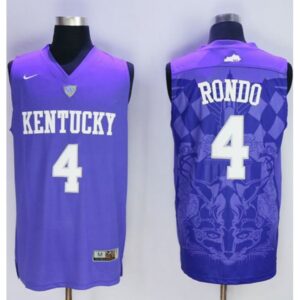 6861d14624189_1 Wildcats #4 Rajon Rondo Blue Basketball Stitched NCAA Jersey
