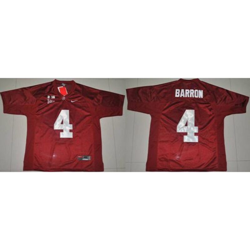6861d15579b19_1 Crimson Tide #4 Mark Barron Red 2016 College Football Playoff National Championship Patch Stitched NCAA Jersey