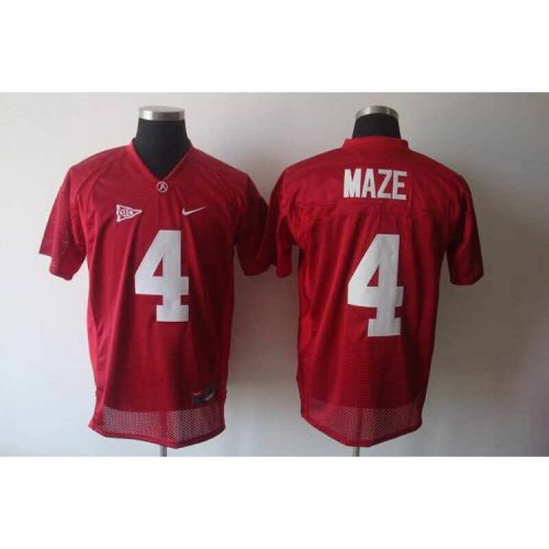 6861d15eacf8f_1 Crimson Tide #4 Marquis Maze Red Stitched NCAA Jersey