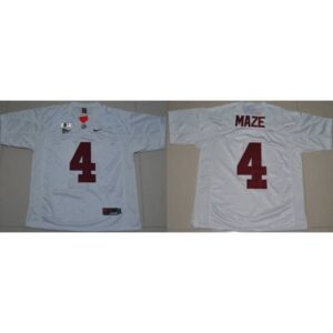 6861d1745f402_1 Crimson Tide #4 Marquis Maze White 2016 College Football Playoff National Championship Patch Stitched NCAA Jersey