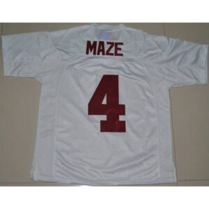 6861d1775bc86_1 Crimson Tide #4 Marquis Maze White Stitched NCAA Jersey