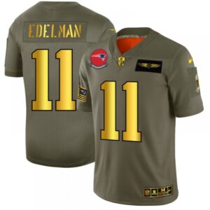 6861d1aa6ff77_1 Men's New England Patriots #11 Julian Edelman 2019 Olive/Gold Salute To Service Limited Stitched NFL Jersey