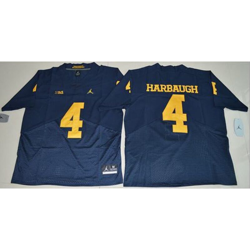 6861d1ac0bbef_1 Wolverines #4 Jim Harbaugh Navy Blue Elite Stitched NCAA Jersey