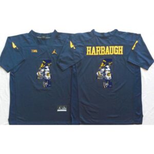 6861d1af28873_1 Wolverines #4 Jim Harbaugh Navy Blue Player Fashion Stitched NCAA Jersey