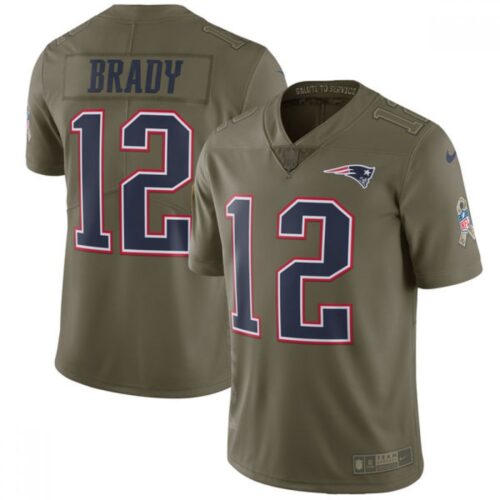 6861d1d1b4340_1 Men's New England Patriots #12 Tom Brady Olive Salute to Service Limited Stitched NFL Jersey