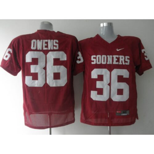 6861d1d78471e_1 Sooners #36 Steve Owens Red Stitched NCAA Jersey