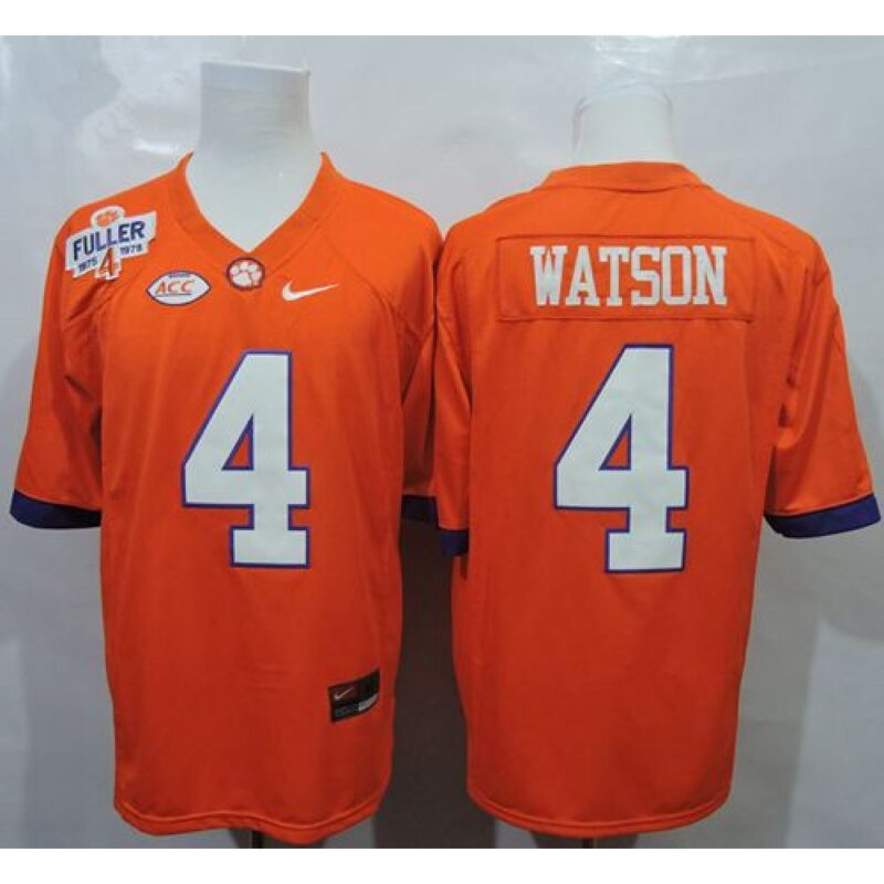 6861d1ed49415_1 Tigers #4 Deshaun Watson Orange 1975-1978 Fuller Stitched NCAA Jersey