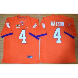 6861d1f071612_1 Tigers #4 Deshaun Watson Orange Limited 2016 College Football Playoff National Championship Patch Stitched NCAA Jersey