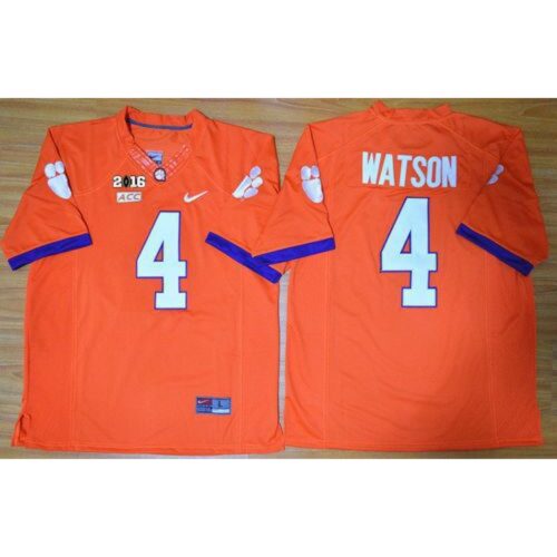 6861d1f071612_1 Tigers #4 Deshaun Watson Orange Limited 2016 College Football Playoff National Championship Patch Stitched NCAA Jersey
