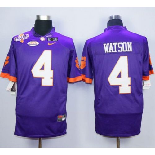 6861d20020e5b_1 Tigers #4 Deshaun Watson Purple Limited 2016 College Football Playoff National Championship Patch Stitched NCAA Jersey