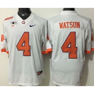 6861d21018bfe_1 Tigers #4 Deshaun Watson White Limited 2016 College Football Playoff National Championship Patch Stitched NCAA Jersey