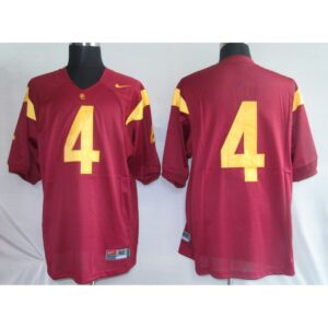 6861d2195a42e_1 Trojans #4 Joe McKnight Red Stitched NCAA Jersey