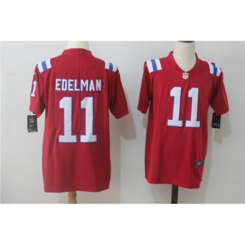 6861d21c554f4_1 Men's New England Patriots #11 Julian Edelman Red Alternate Stitched NFL Vapor Untouchable Limited Jersey