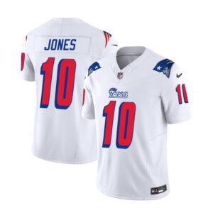 6861d23d6a3b2_1 Men's New England Patriots #10 Mac Jones White 2023 F.U.S.E. Throwback Limited Stitched Football Jersey