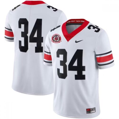 6861d25055ca5_1 Men's Georgia Bulldogs #34 Herschel Walker White 1980 National Champions 40th Anniversary Limited Football Stitched Jersey
