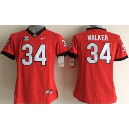 6861d2538e757_1 Bulldogs #34 Herschel Walker Red Women's Stitched NCAA Jersey
