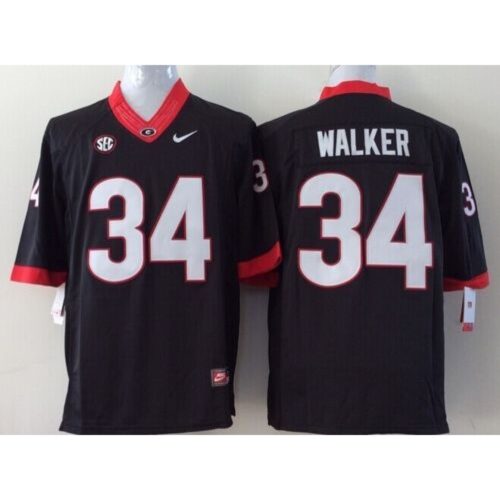 6861d256ceb4d_1 Bulldogs #34 Herschel Walker Black Stitched Youth NCAA Jersey