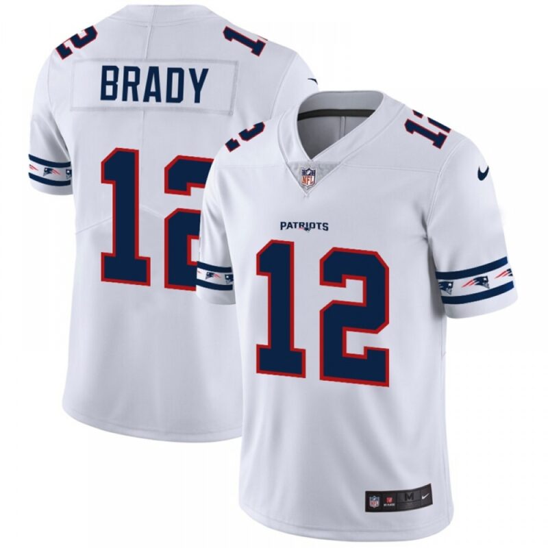 6861d25ab22fe_1 Men's New England Patriots #12 Tom Brady White 2019 Team Logo Cool Edition Stitched NFL Jersey