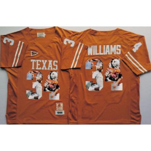 6861d2601b1e7_1 Longhorns #34 Ricky Williams Orange Player Fashion Stitched NCAA Jersey