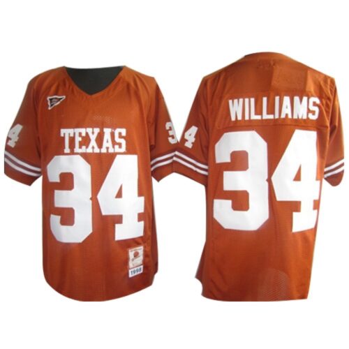 6861d263327c7_1 Longhorns #34 Ricky Williams Orange Stitched NCAA Jersey