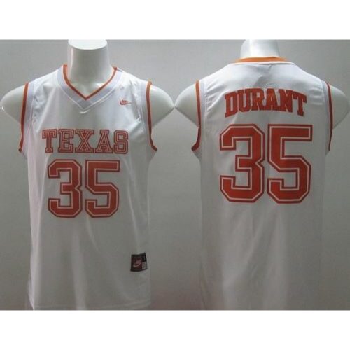 6861d2762bee4_1 Longhorns #35 Kevin Durant White Stitched NCAA Jersey