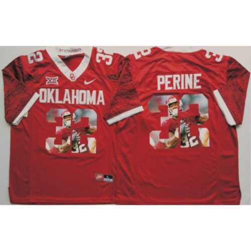 6861d28588979_1 Sooners #32 Samaje Perine Red Player Fashion Stitched NCAA Jersey